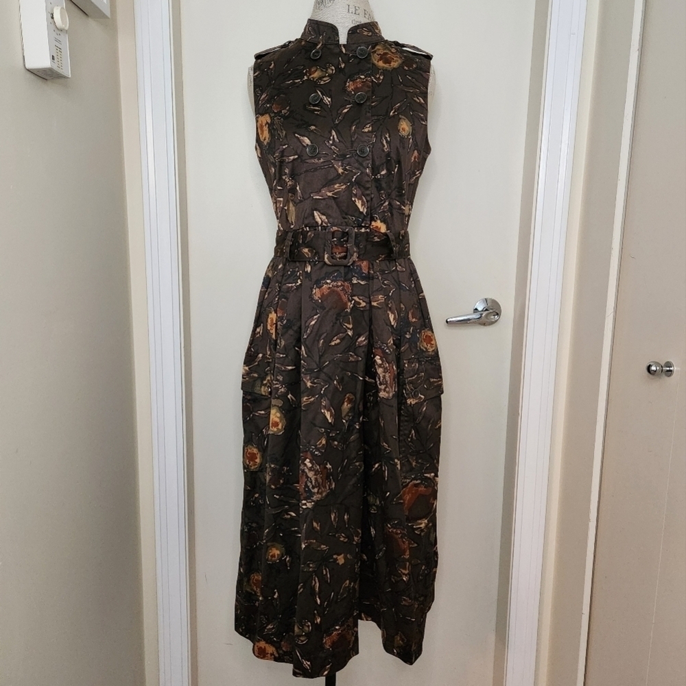 Vintage LL Bean belted midi dress